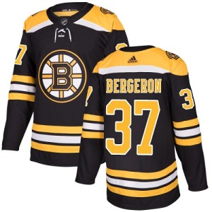 Youth Boston Bruins Patrice Bergeron Adidas Authentic Home Jersey - Black