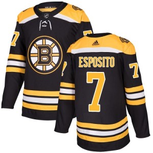 Youth Boston Bruins Phil Esposito Adidas Authentic Home Jersey - Black