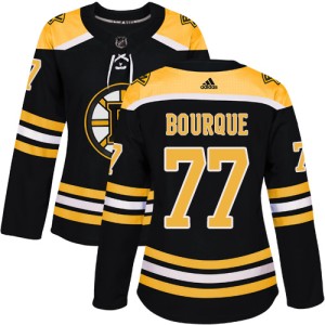 Women's Boston Bruins Ray Bourque Adidas Authentic Home Jersey - Black