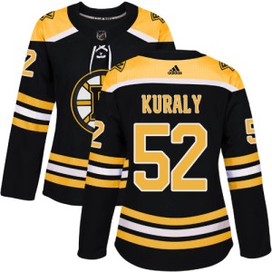 Women's Boston Bruins Sean Kuraly Adidas Authentic Home Jersey - Black