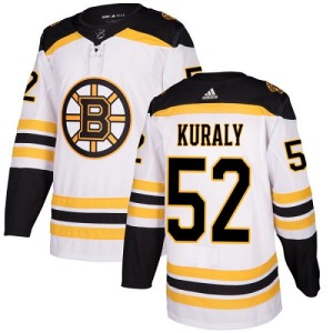 Women's Boston Bruins Sean Kuraly Adidas Authentic Away Jersey - White