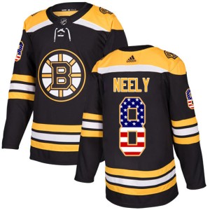 Men's Boston Bruins Cam Neely Adidas Authentic USA Flag Fashion Jersey - Black