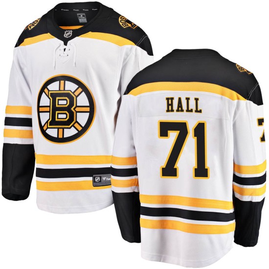 Youth Boston Bruins Taylor Hall Fanatics Branded Breakaway Away Jersey - White
