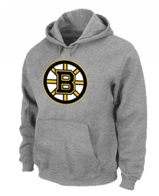 Men's Boston Bruins Pullover Hoodie - - Grey